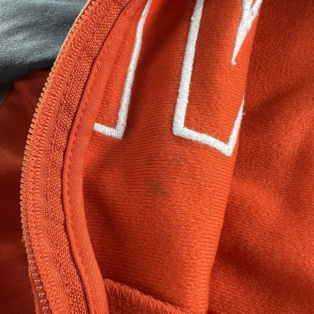 Nike Toddler Boys Full Zip Long Sleeve Jacket Size 4T Orange Grey Mock Neck - Picture 6 of 10